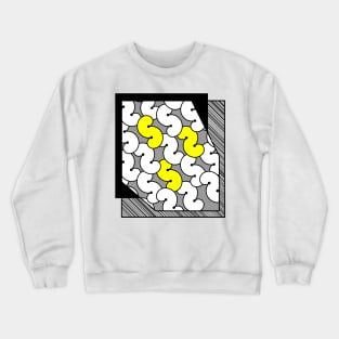 Abstract pattern with S letters in rows Crewneck Sweatshirt